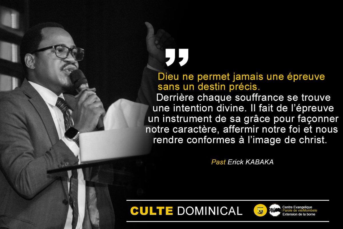 erick_kabaka's tweet photo. expérience du croyant, mais elle n'est jamais dépourvue de sens dans le plan de Dieu. À travers le témoignage du psalmiste (Psaumes 119.65-76), nous découvrons que l'affliction peut devenir une véritable école de formation spirituelle. Avant l'épreuve, le croyant peut s'égarer.! https://t.co/SrkHBzYkld