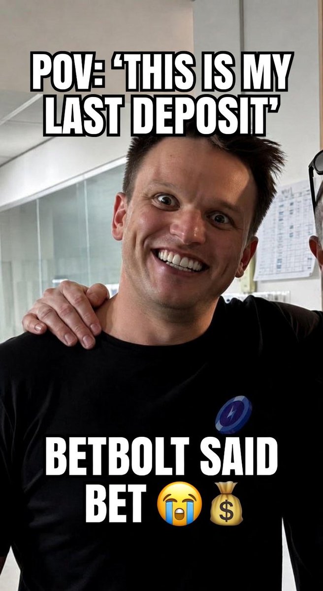 0xFreddie's tweet photo. @betbolt POV: You told yourself 'this is the last deposit' and BetBolt said bet! 😭💰 https://t.co/HEw9hS3HZb