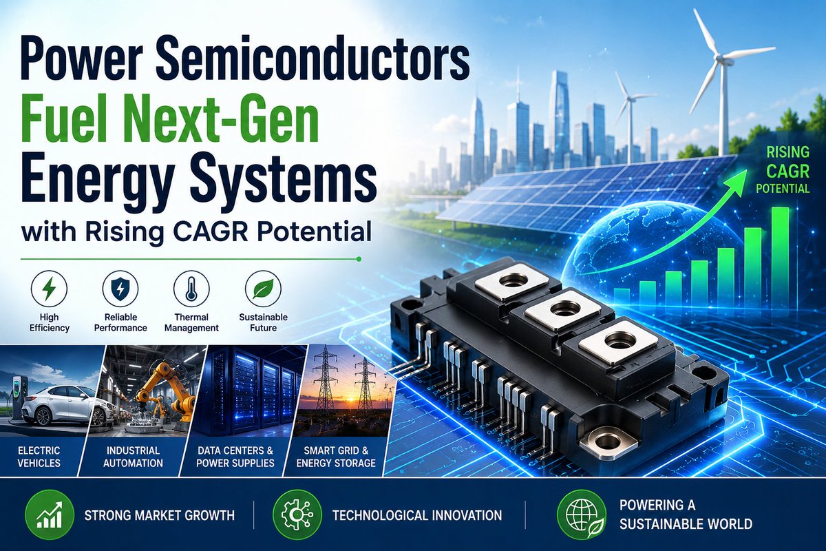 dataintelo_'s tweet photo. Power semiconductors are driving the future of EVs, renewable energy, and smart power systems.

Read how this technology is transforming next-generation energy infrastructure: https://t.co/57mg0JeOGr

#PowerSemiconductors #RenewableEnergy #EV @electronic_buzz @DataIntelo https://t.co/Bw94CQygM5
