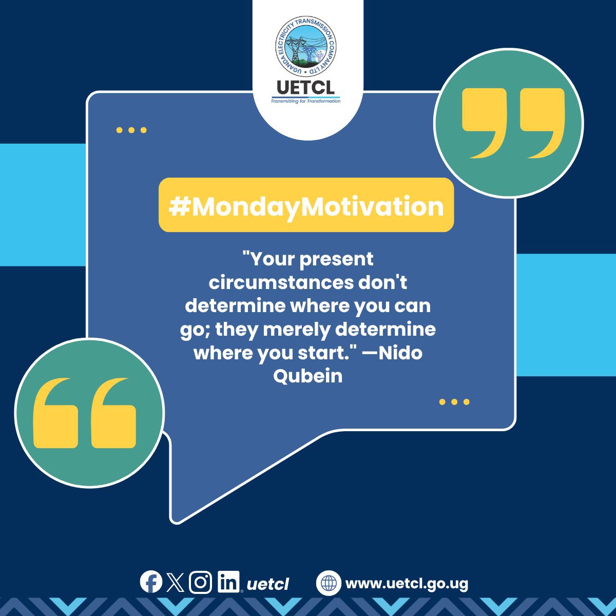 uetcl's tweet photo. #MondayMotivation https://t.co/ZltJE8DKjl