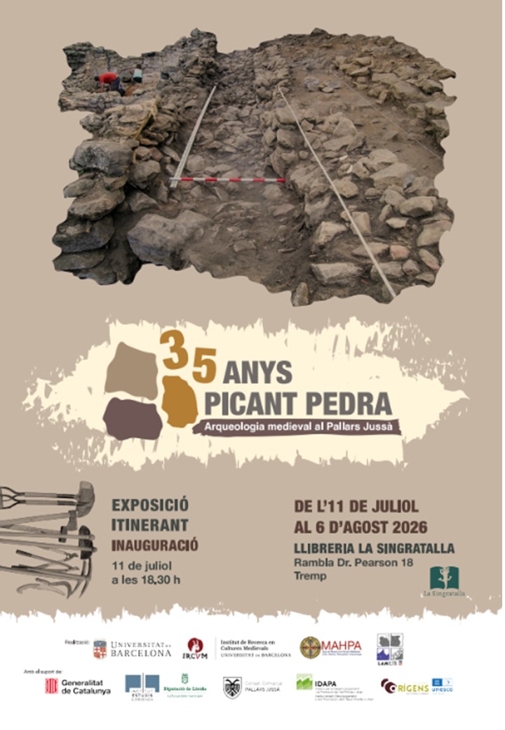 arqueologia_ub's tweet photo. Està oberta a Tremp l'exposició sobre arqueologia medieval del Pallars "35 anys picant pedra". Una bona oportunitat per apropar-se a l'arqueologia d'aquest territori. Organitzada per membres d'IRCUM @UniBarcelona @GH_UB @arqueologiabcn https://t.co/BTttf6mn56