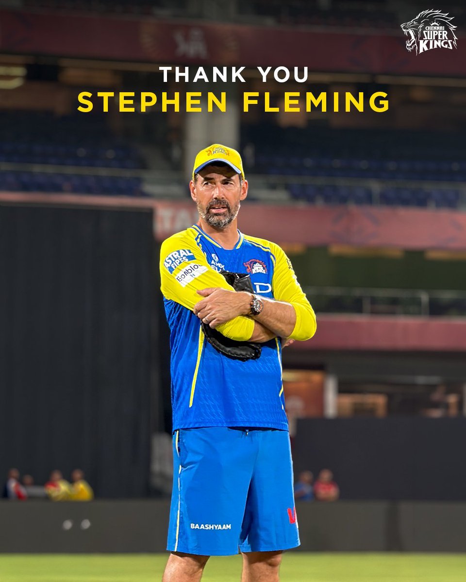 Werries_'s tweet photo. An end of an era 🟡 

Stephen Fleming's tenure as Super Kings coach has come to an end

That includes the IPL, SA20 and MLC https://t.co/6aOOXKfToZ
