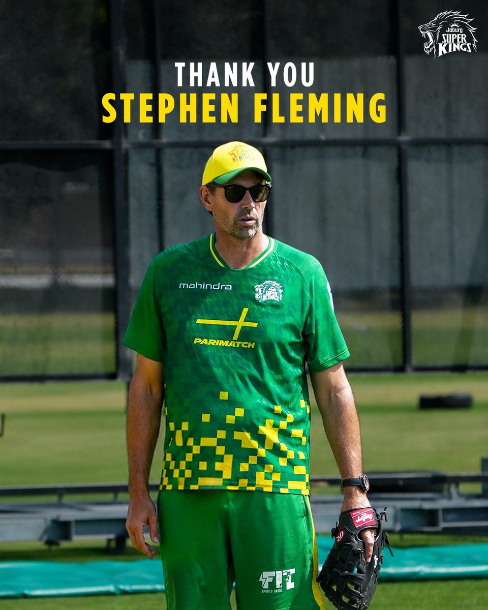 Werries_'s tweet photo. An end of an era 🟡 

Stephen Fleming's tenure as Super Kings coach has come to an end

That includes the IPL, SA20 and MLC https://t.co/6aOOXKfToZ