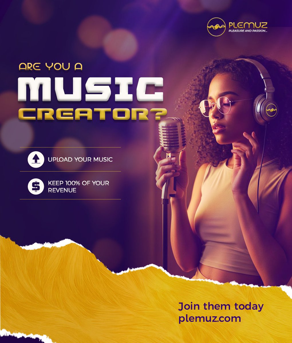 officialplemuz's tweet photo. Your music deserves to pay you what it’s worth.

Upload your songs to Plemuz, reach more listeners, and keep 100% of your revenue. Start building your music career today.

#Plemuz #MusicCreators #IndependentArtist #MusicDistribution #AfricanMusic #NewMusic https://t.co/VQeCFbqFOS