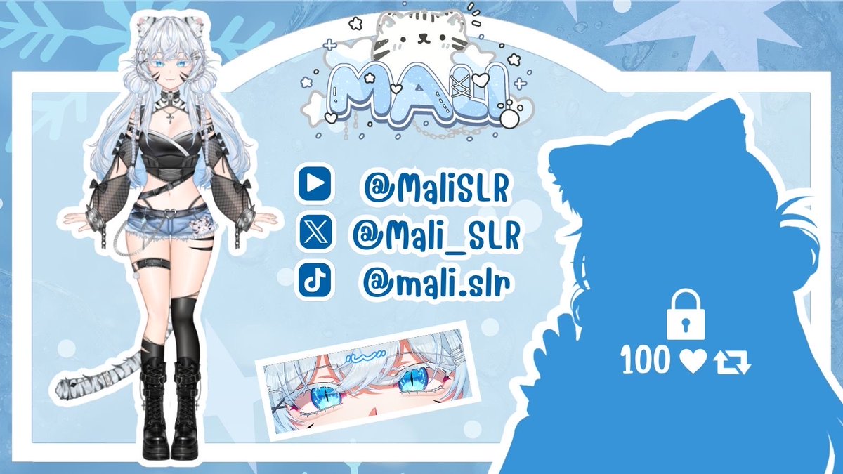 Mali_SLR's tweet photo. แฮร่~ 🐯🩵 น้องเสือมาเปิดหน้าให้เห็นกันแล้วค้าบ ฝากรับพ้มไปเลี้ยงด้วยนะค้าบ 
อยากรู้จักทุกคนเยอะๆเลยย~🐾🫶🏻

#VtuberTH #modelreveal #vtuber #VtuberUprisings https://t.co/lMT3OHQJd1