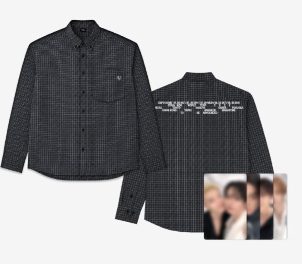 shoyoskz's tweet photo. check shirt comes w units photcardssssss
chan + lee know
hyunjin + ¿?
prob changbin + ¿?
i.n + ¿? https://t.co/9PDLJ46xbI