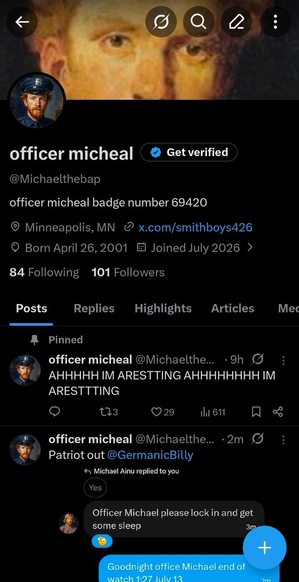 Michaelthebap's tweet photo. THANK YOU FOR GETTING ME TO 100 PATRIOTS 💯 #expand https://t.co/uHaP0baU7u