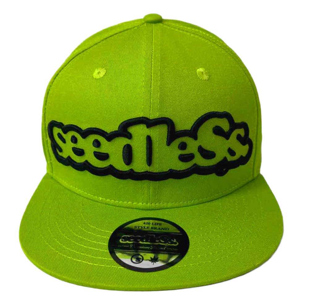 極美品　サンタフェ　刺繍ロゴ　黄緑 京都大作戦2026 x seedleSs コラボ CAP オンラインストアで販売開始