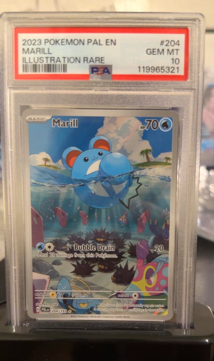 SlabTraderllc's tweet photo. 2023 Pokemon Marill
PSA 10 
$440 shipped https://t.co/a0YPAaYIgg