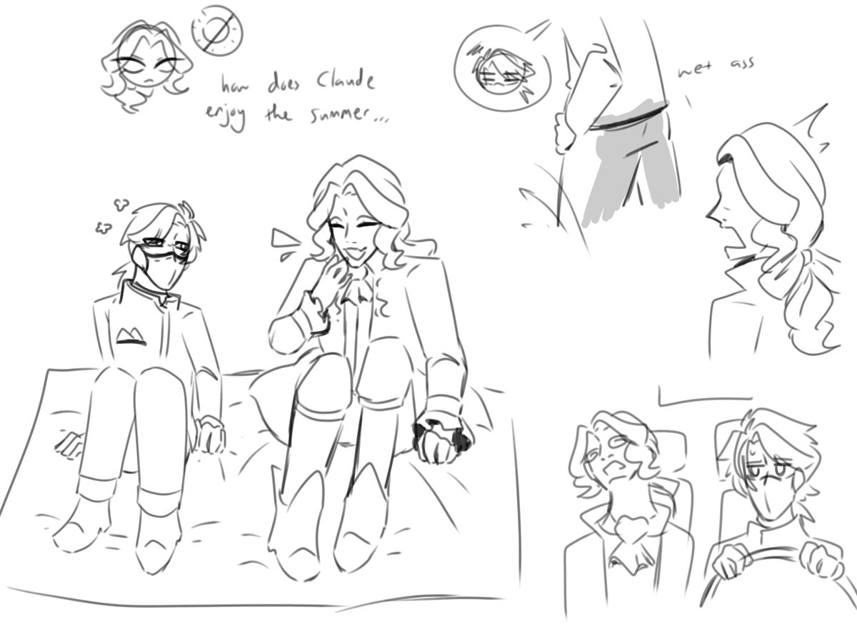 WaniUnknown's tweet photo. @Sasa_hehee Sigh them finally touching grass (ig modern au??)

I randomly hc Aesop having a driver license while Joseph (I think) canonically hates cars 

Also if I got my ass wet from the moist picnic matt, so does aesop https://t.co/jw1T6oznyi