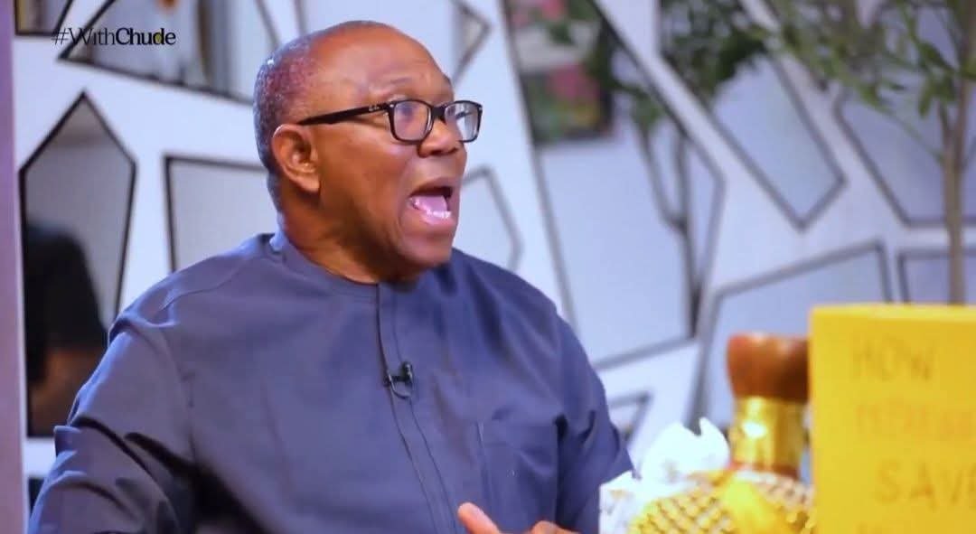 OsosaChris's tweet photo. Whenever Peter Obi opens his mouth, he drops a shameless lie. He seeks cheap public sympathy with his populism concept. The Peter Obi lying syndrome is no longer just a medical disorder concern it is fast becoming a laid CURSE on him that is distorting his sanity. What a DISGRACE for a so-called frontline Presidential aspirant. 

Peter Obi cannot LIE his way to Aso Rock!