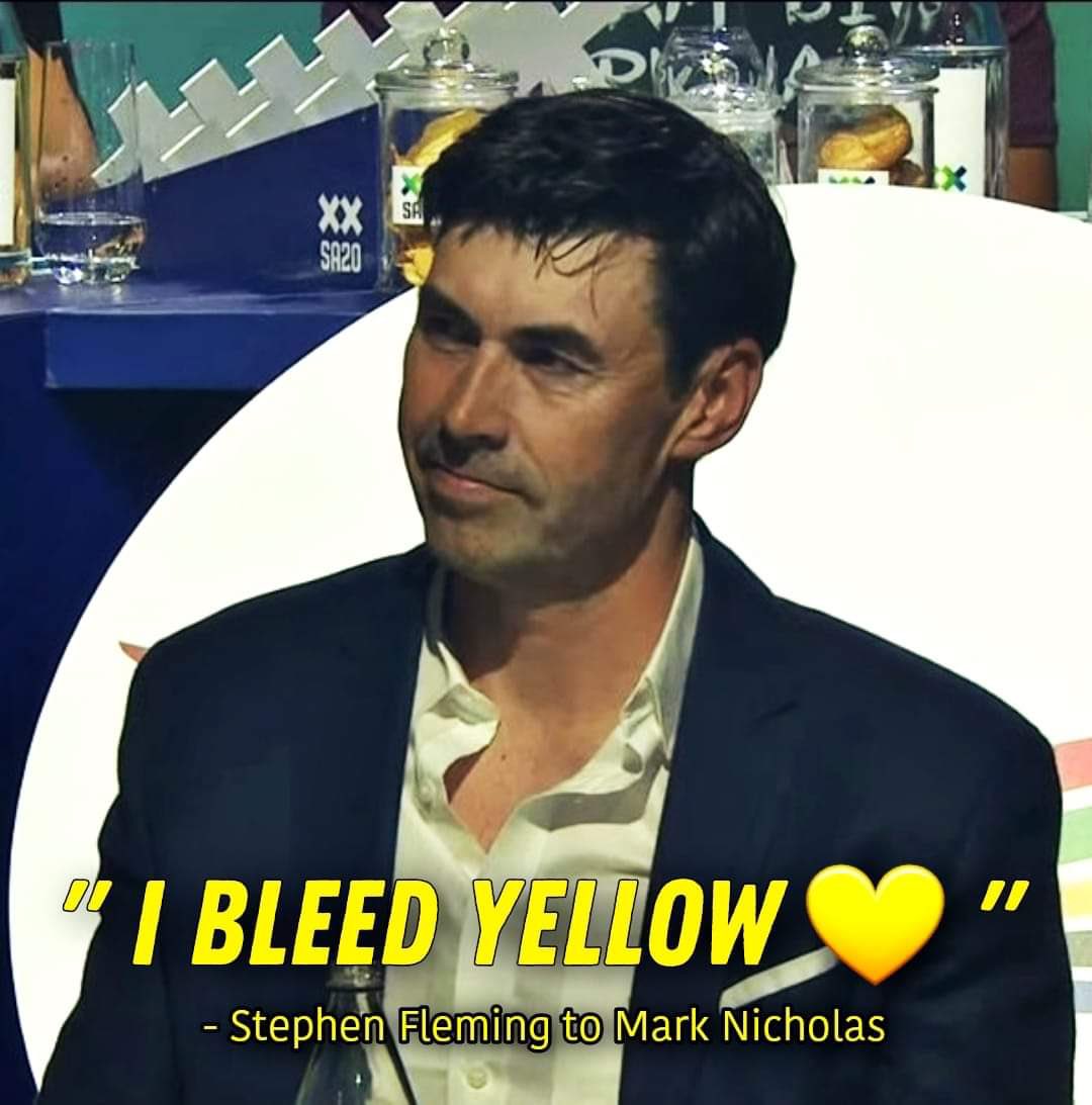 wackyme11's tweet photo. This statement is enough to describe what csk meant to you, thanks for a lifetime of memories @SPFleming7 https://t.co/CeWgDyeZaA