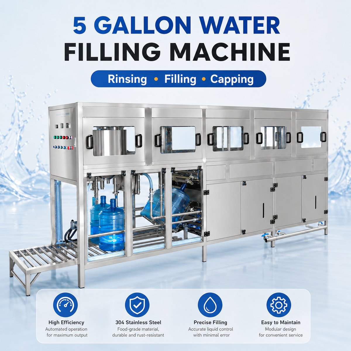 BottlingMolding's tweet photo. 5gallon/19.8L drinking water bottles washer, filler, capper machine. 
Email: sinobema@gmail.com 
WhatsApp: 0086 137 2866 8423 
https://t.co/Dv3p0ClE1z https://t.co/nh50fBR5Ef
