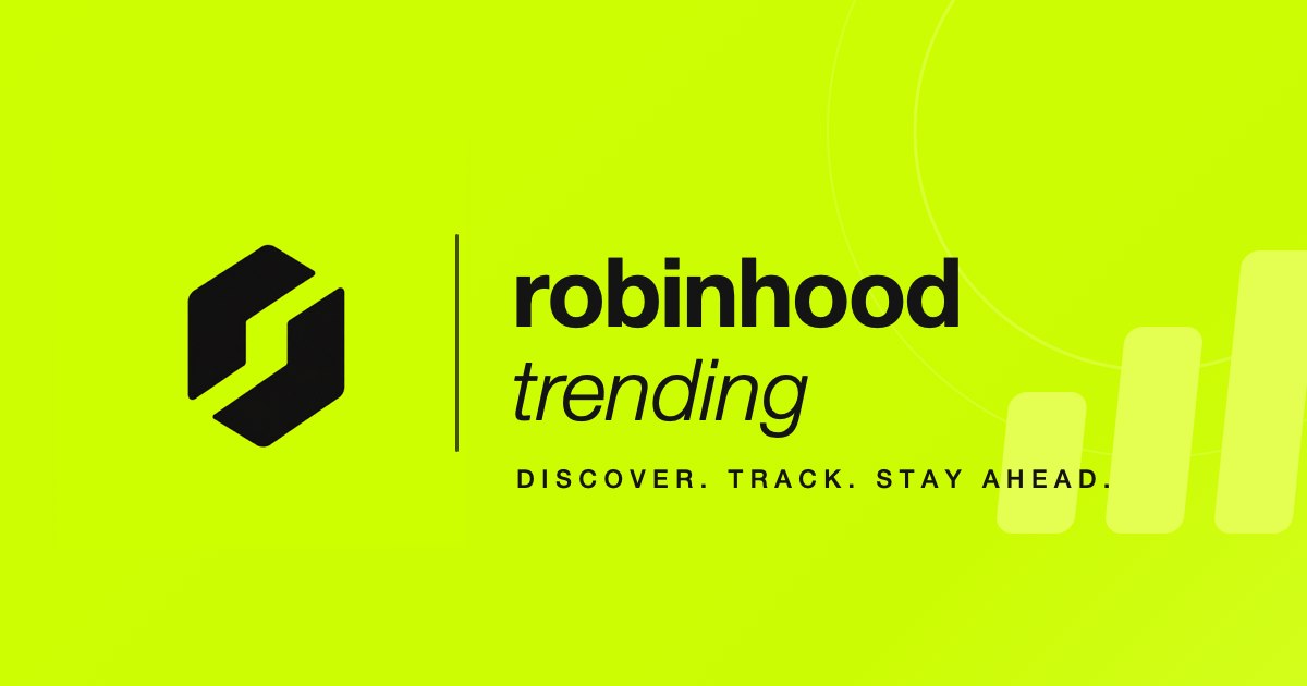Robinhood Early Trending tweet media