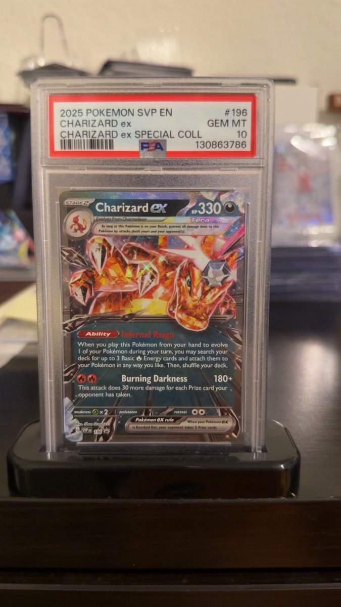 SlabTraderllc's tweet photo. 2025 Charizard Ex
PSA 10 
$95 shipped 📦 https://t.co/yIeowYboMW