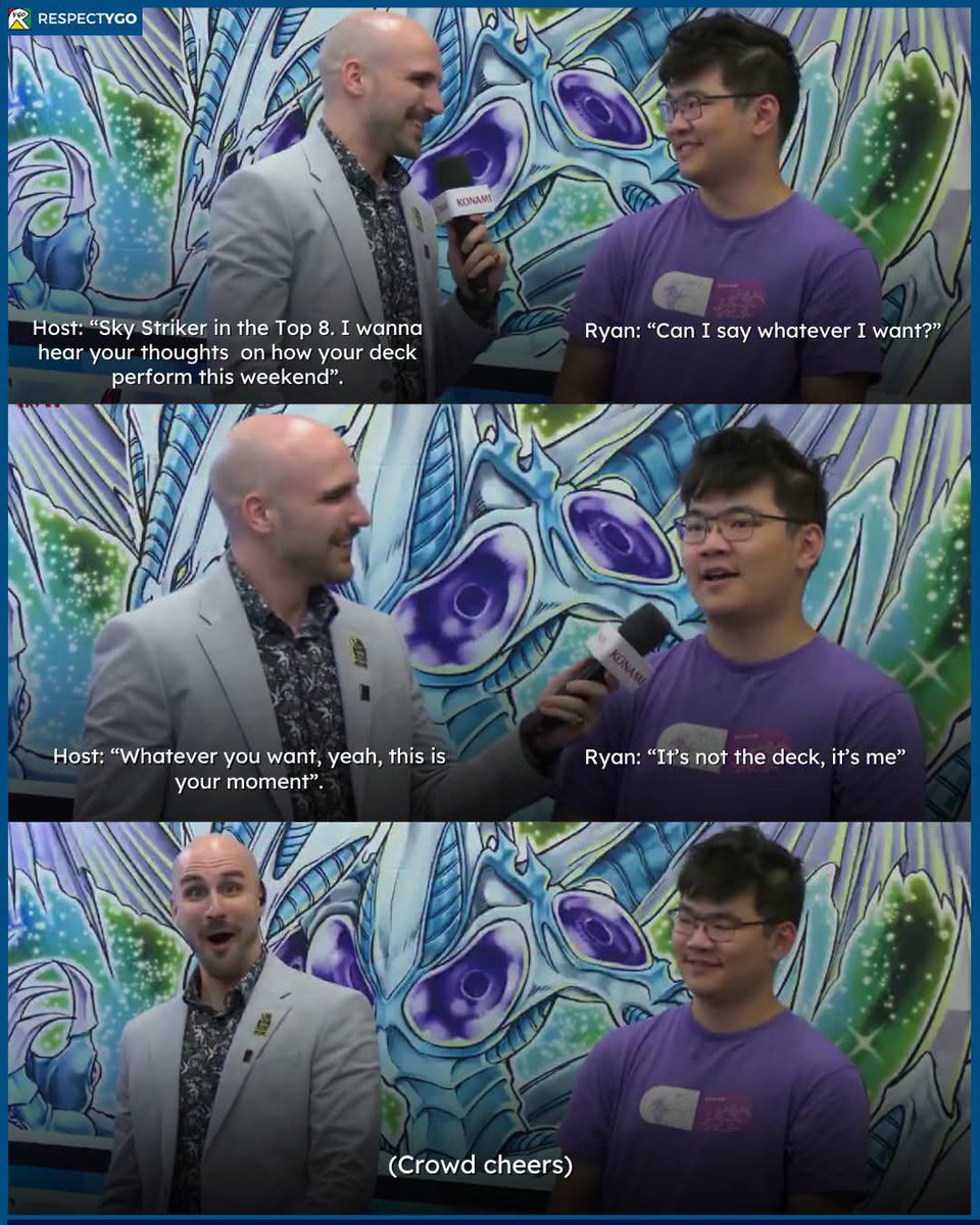 Respect_YGO's tweet photo. "It's not the deck, IT'S ME" 😏

- Ryan Yu, after going 18-0 undefeated in NAWCQ 2026

🎬NA WCQ 2026 Stream https://t.co/hoPsW6N2jD