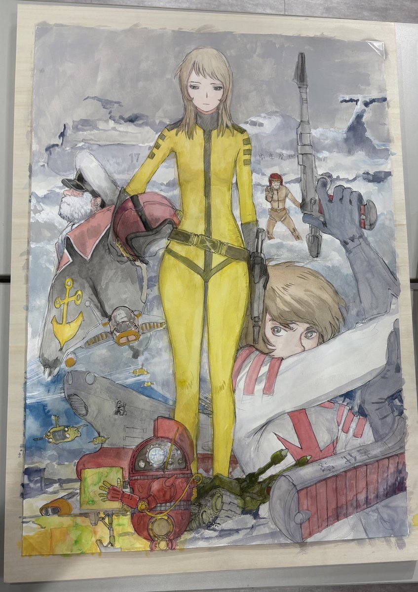 k_tsuruta_info's tweet photo. 「宇宙戦艦ヤマト全記録展」海老名マルイ、4時間+アディショナルタイム30分という長い時間をお付き合いいただきありがとうございました。メカのカラーリングとか帽子の鍔の内側とかわからないところは周りに聞けばササッとと解決、頼もしいお客さん＆スタッフでした。なんてったって周りが資料だらけ！ https://t.co/J8H6LRnmwn