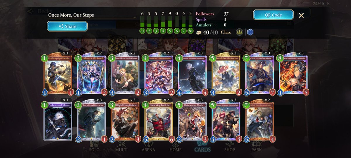 storixp's tweet photo. got bored so i reinstalled Shadowverse 

Unmoving > Chud Siete

Also, Fuck Dragon and Dragon Mains. This deck is the second dumbest deck I've ever played. The first was Valdain https://t.co/ND4IksmXZI