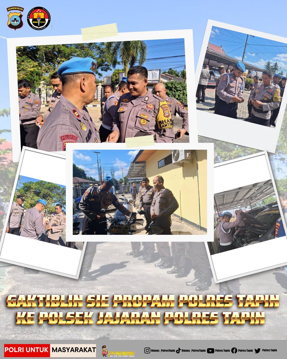 polrestapin_'s tweet photo. Gaktiblin Sie Propam Polres Tapin ke Polsek Jajaran Polres Tapin https://t.co/RNhBRlR5c9