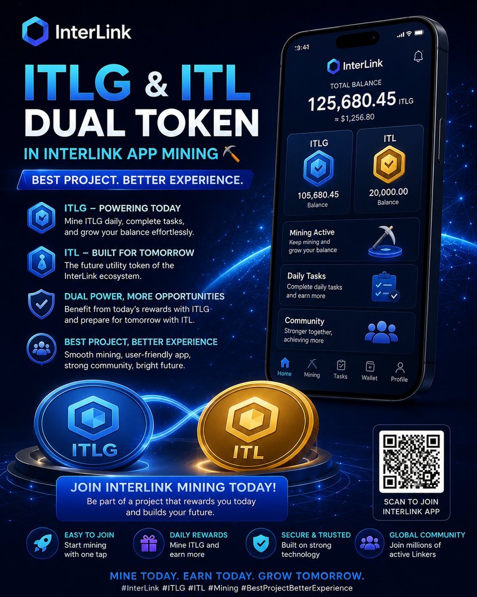 Naseer769362's tweet photo. ⛏️ Mine ITLG today and get ready for the future with ITL! Join the InterLink dual-token ecosystem for a better mining experience and exciting opportunities. 🚀
#InterLink #ITLG #ITL #Mining #DualToken #InterLinkSeoulPrivateMainnet https://t.co/dg43bKJ1nP