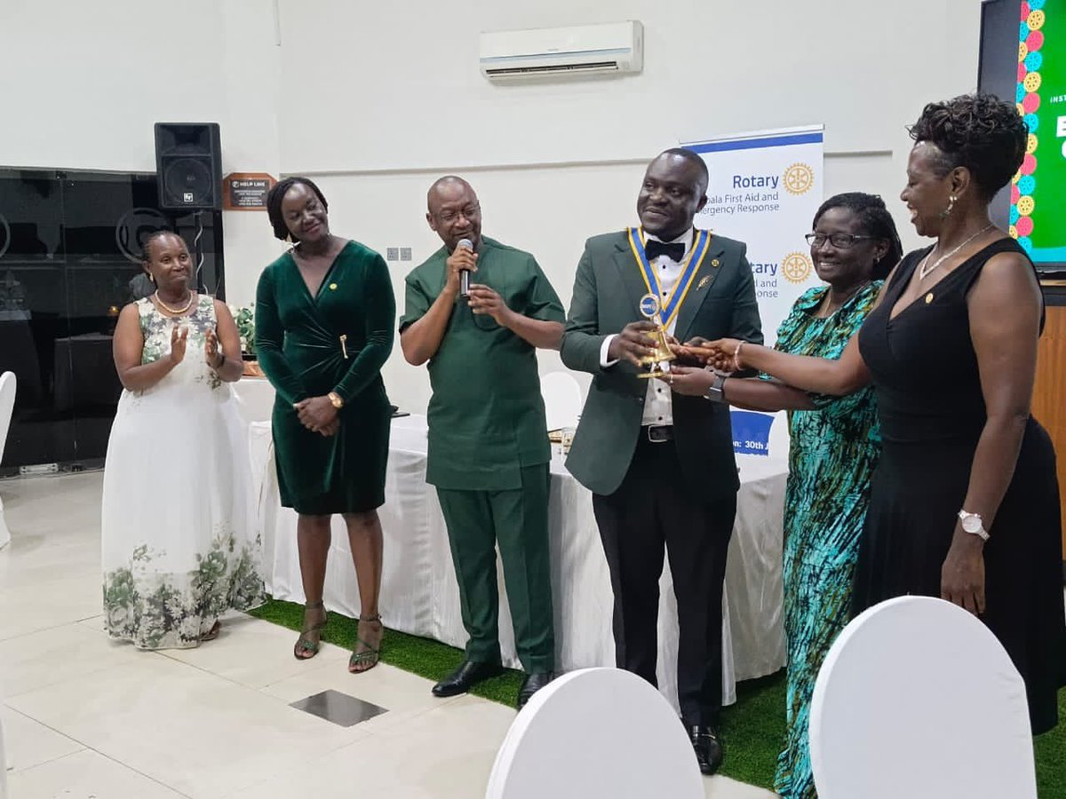 Emergency_RC's tweet photo. On 11th July, we held our 2nd Presidential Installation, marking the beginning of a new Rotary year and renewed commitment to service, fellowship, and lasting impact.
Congratulations to our President. Here's to a year of Service Above Self!

#Rotary #RotaryUganda https://t.co/CctYnsm0Ar