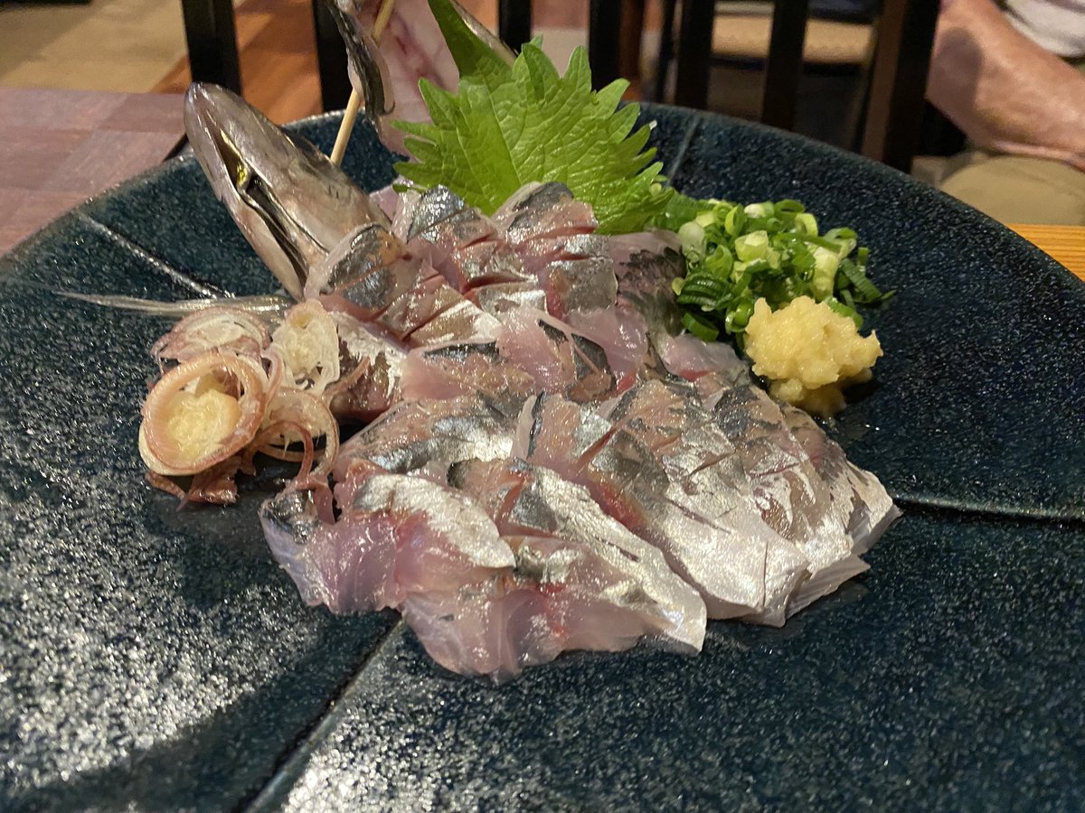 Alibabachama's tweet photo. 最近静岡出張多かったけど食えなかった念願の倉澤鯵🤤 https://t.co/tICzXJzRSB