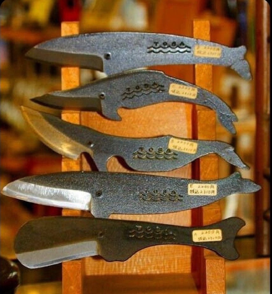 pmamtraveller's tweet photo. whale-shaped knives https://t.co/KVBtAgWt0g