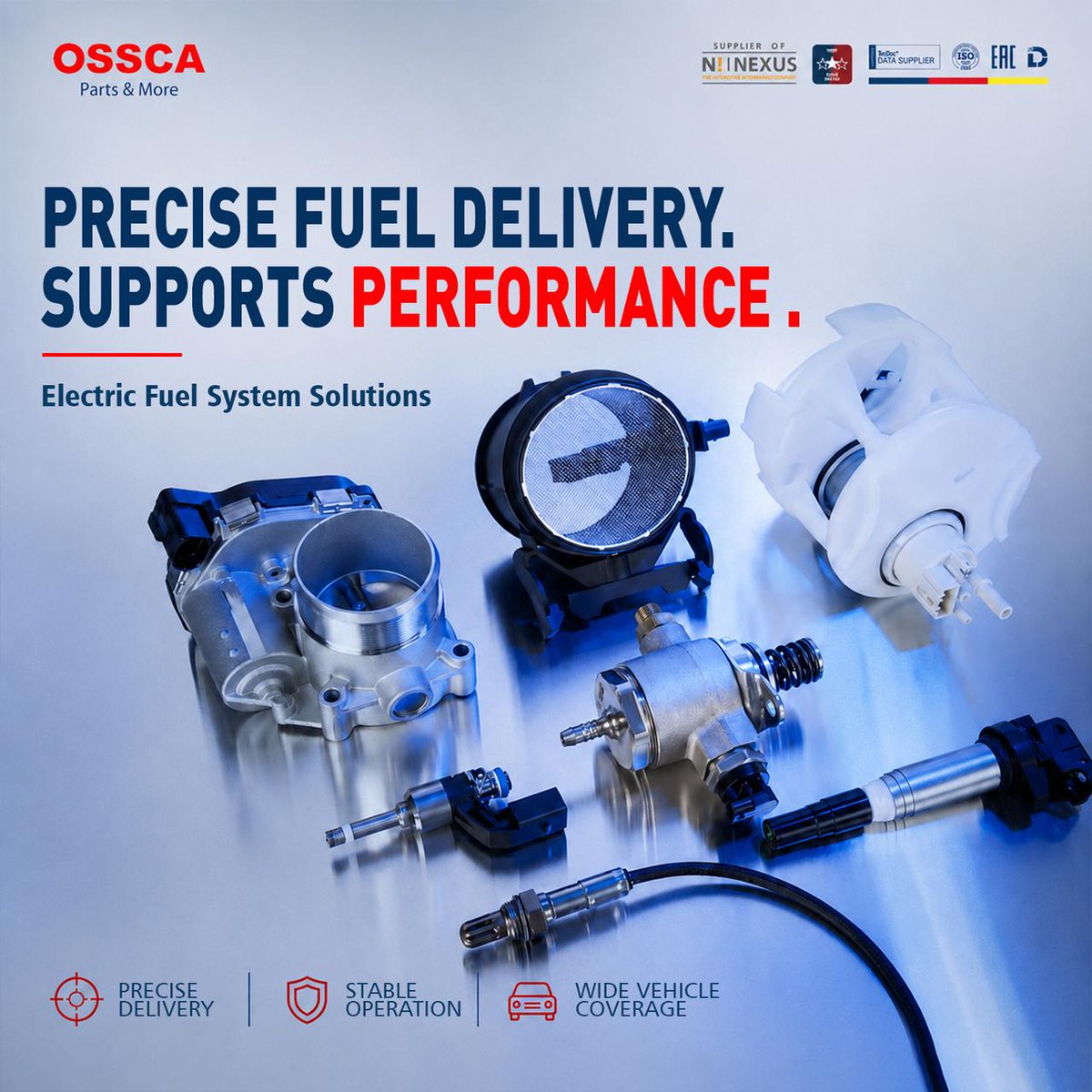 OSSCA274840's tweet photo. Wide product range fits multiple car models to satisfy global market demands 🚘OSSCA supplies complete electric fuel system parts for precise fuel delivery ⛽⚙️Optimized fuel supply boosts engine efficiency and steady vehicle acceleration.
#OSSCA #FuelSystem #EnginePerformance https://t.co/0PdXgOYaaS