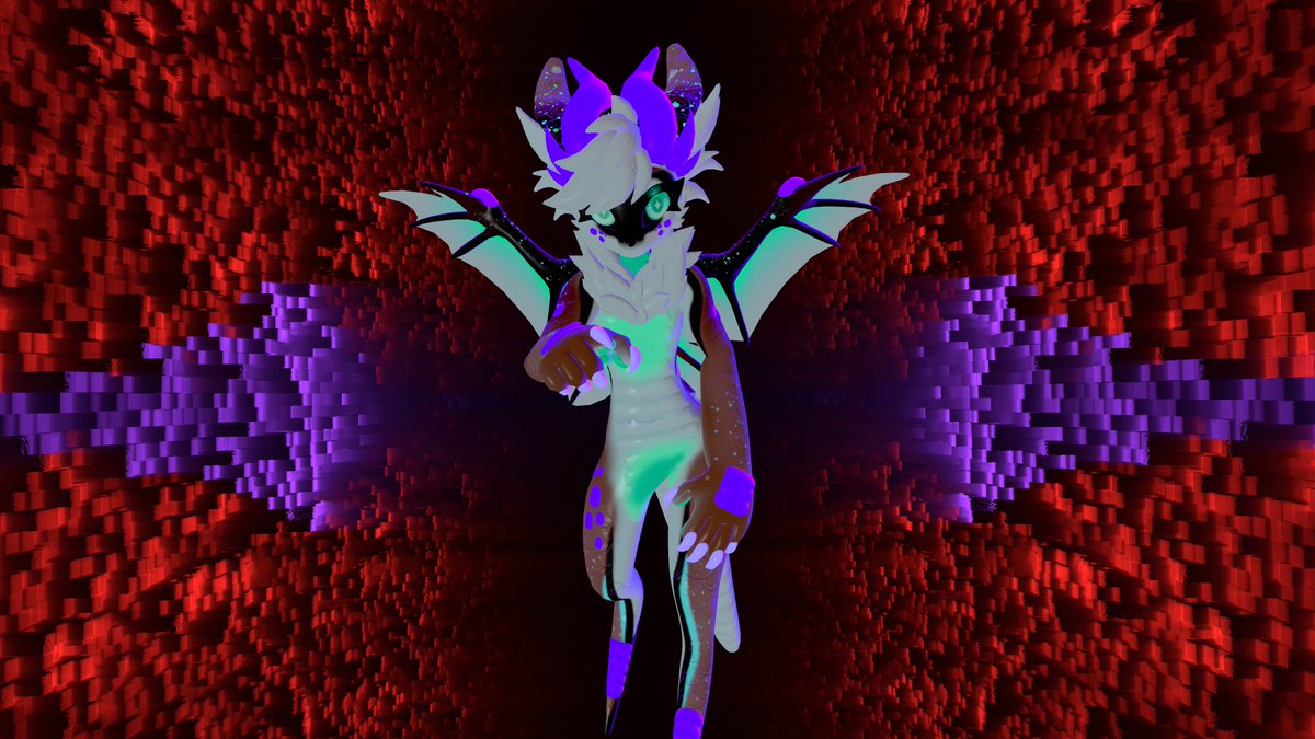 U203D's tweet photo. It's my birthday today! YOU should join me in VRC tonight. 
#VRCPhotography #Furry #Dragon https://t.co/7on40Q3vxp