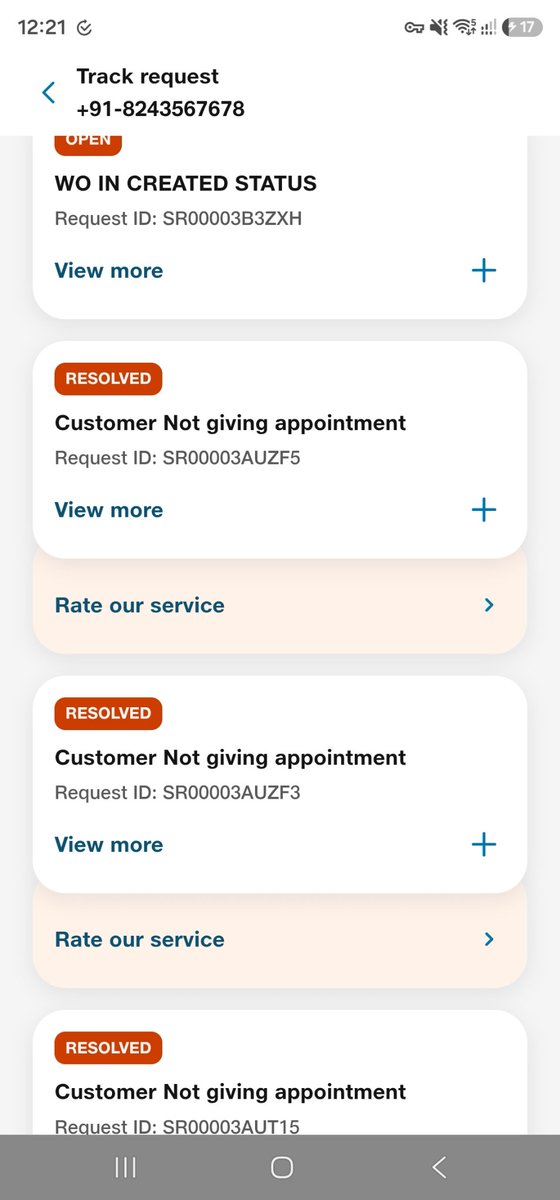 SOWRABHL's tweet photo. @JioCare I have raised relocation request twice, there has simply not been any response. Appointments are given no technician arrives. Have called customer care multiple times, they open a ticket and close it without resolution. 
You also give false updates. Pathetic service https://t.co/DnWL193d8x