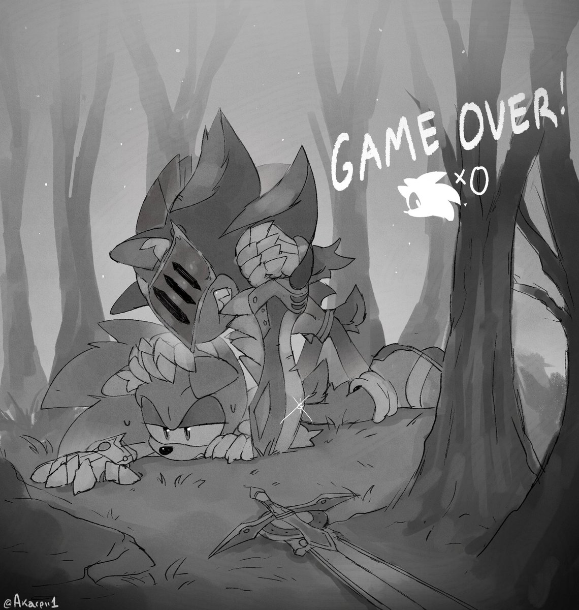 Akarpii1's tweet photo. Oh no... #sonadow https://t.co/D8H0peA5bj