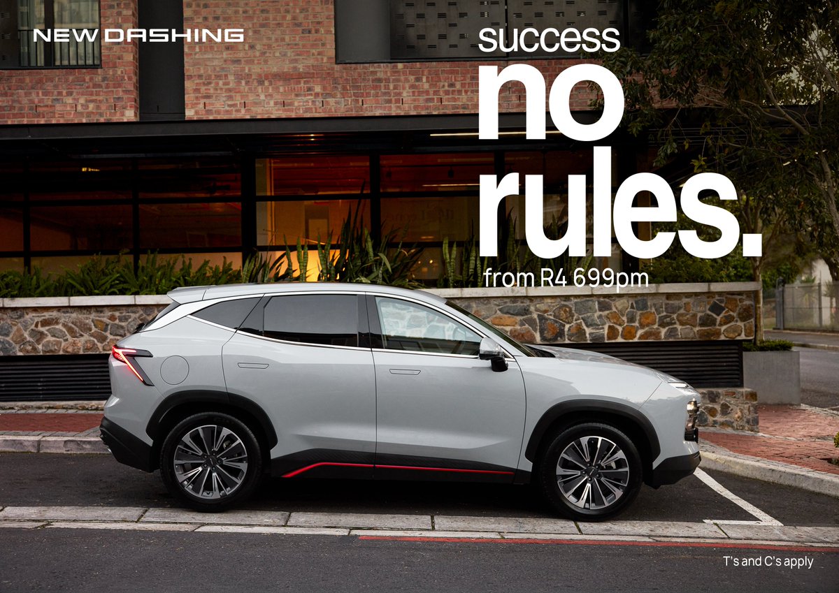 Jetour_SA's tweet photo. The icon evolves.
Introducing the next-generation Jetour Dashing from R4,699PM. Familiar in all the right ways, elevated where it matters most.
Book a test drive today. #JetourDashing #JetourSouthAfrica T's & Cs apply https://t.co/ZkBQvYkLGo
