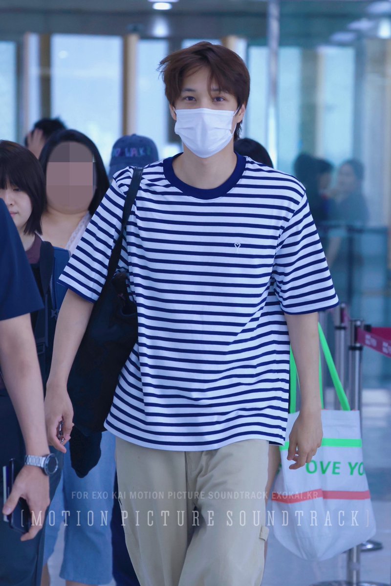 Ace_BBH's tweet photo. Kai has safely returned back to Korea!! He returned alone, seems like the other members are still in Japan? 🤔 anyway, rest well bub!! 🤍 https://t.co/Y5SwJArtHw