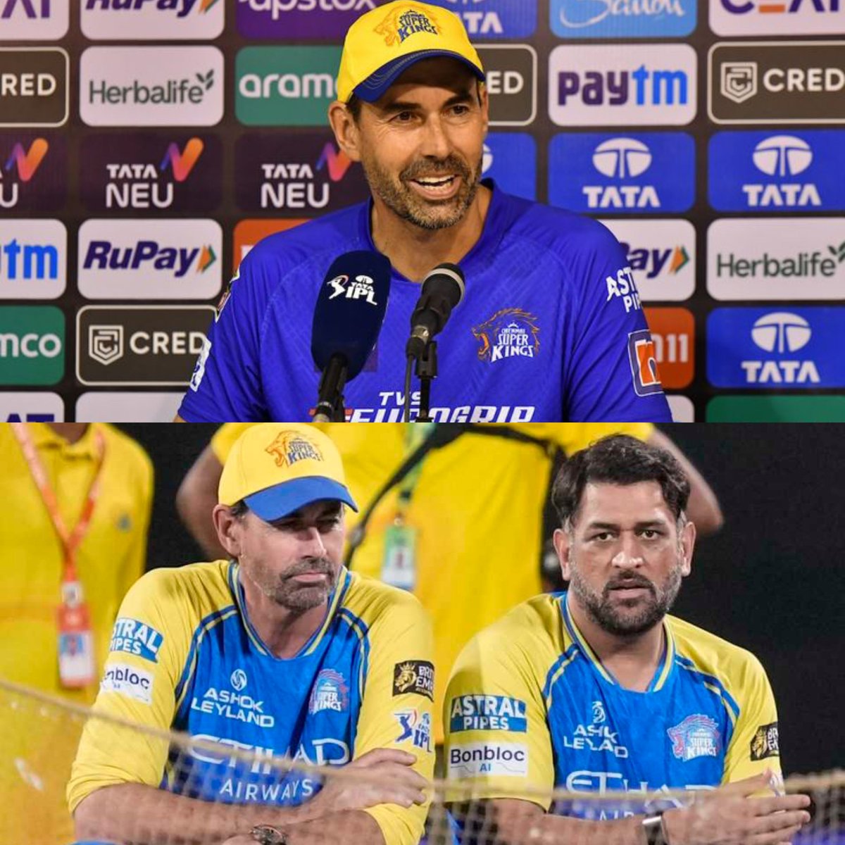 Shebas_10dulkar's tweet photo. 𝗦𝘁𝗲𝗽𝗵𝗲𝗻 𝗙𝗹𝗲𝗺𝗶𝗻𝗴 steps down as a Head Coach of Chennai Super Kings.

Most IPL Trophies Won as a Coach

5 - S Fleming (2010, 2011,  2018, 2021, 2023)
3 - Mahela Jayawardene (2017, 2019, 2020)
2 - Trevor Bayliss (2012, 2014)
2 - Andy Flower (2025, 2026)
1 - Shane Warne (2008)
1 - Darren Lehmann (2009)
1 - John Wright (2013)
1 - Ricky Ponting (2015)
1 - Tom Moody (2016)
1 - Ashish Nehra (2022)
1 - Chandrakant Pandit (2024)
