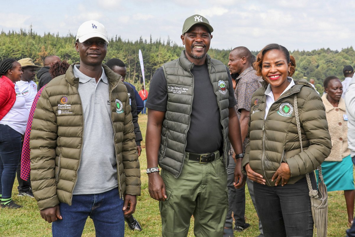 KenGenKenya's tweet photo. The journey to #SustainableKenGen continues as @KenGenKenya joined the @Environment_Ke in the 10th Edition of the Kaptagat Integrated Conservation Programme, reaffirming our commitment to restoring Kenya’s critical water towers. #SustainableKenGen #JazaMiti #GreenEnergyKE ^EM https://t.co/T170tlfzFx