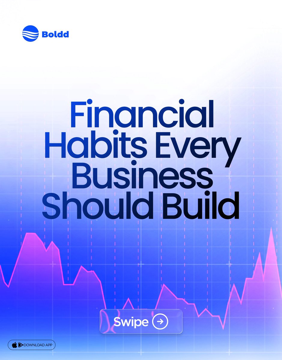 bolddhq's tweet photo. Financial Habits Every Business Should Build 🧵
4 habits that will help your business operate smarter and grow faster.
Let’s get into it 👇
#Boldd #BusinessTips https://t.co/Di40ihZKl6