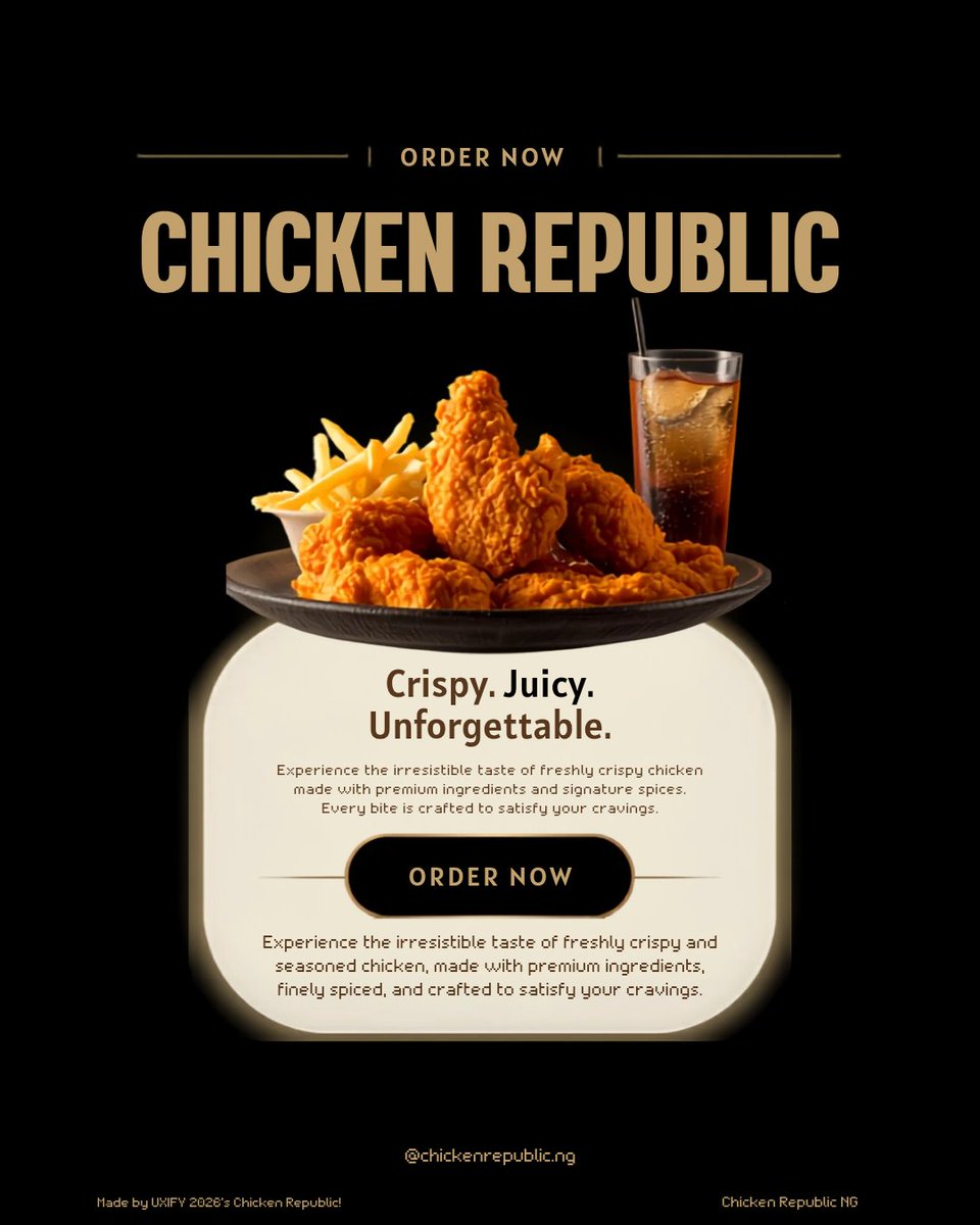 Uthman105's tweet photo. @ChickenRepublic https://t.co/iT0eDgPJpw