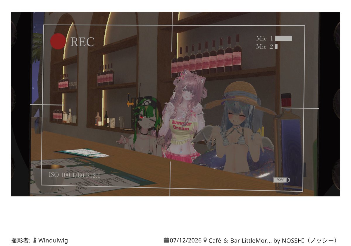 nosshi_vr's tweet photo. 写真撮ってもらったけど浮かれすぎな店長がいるらしい...！
#VRC_リトルモア https://t.co/bFo8xBQaod