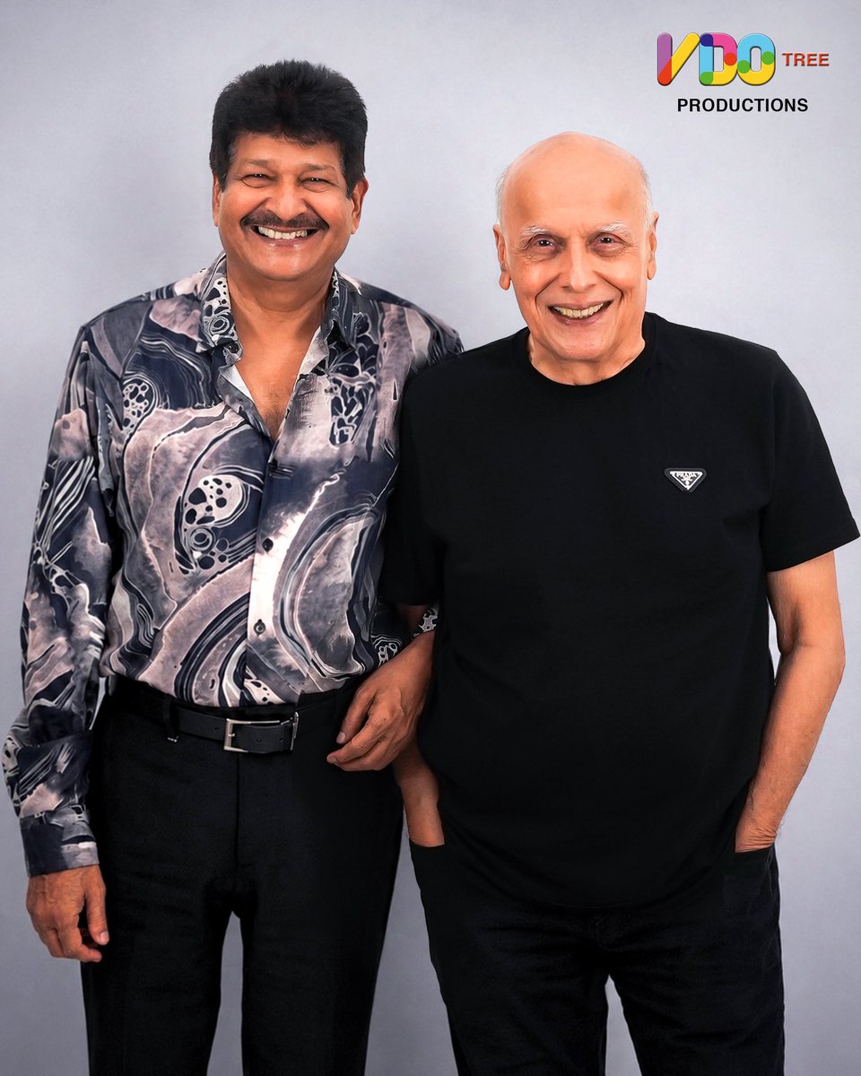 taran_adarsh's tweet photo. MAHESH BHATT JOINS HANDS WITH VDO TREE PRODUCTIONS FOR 5-FILM DEAL... Veteran filmmaker #MaheshBhatt joins hands with Vdotree Productions as Creative Director for a 5-film deal, which will be produced by Humayu Suleman and Humaid Humayu Rangila.

Suhrita Das will helm the project as director and writer, with Shweta Bothra as co-writer and lyricist.

The 5-film slate will be a selective, powerful mix of deep intense love stories, edge-of-your-seat thrillers, and horror drama... A new cinematic journey begins!