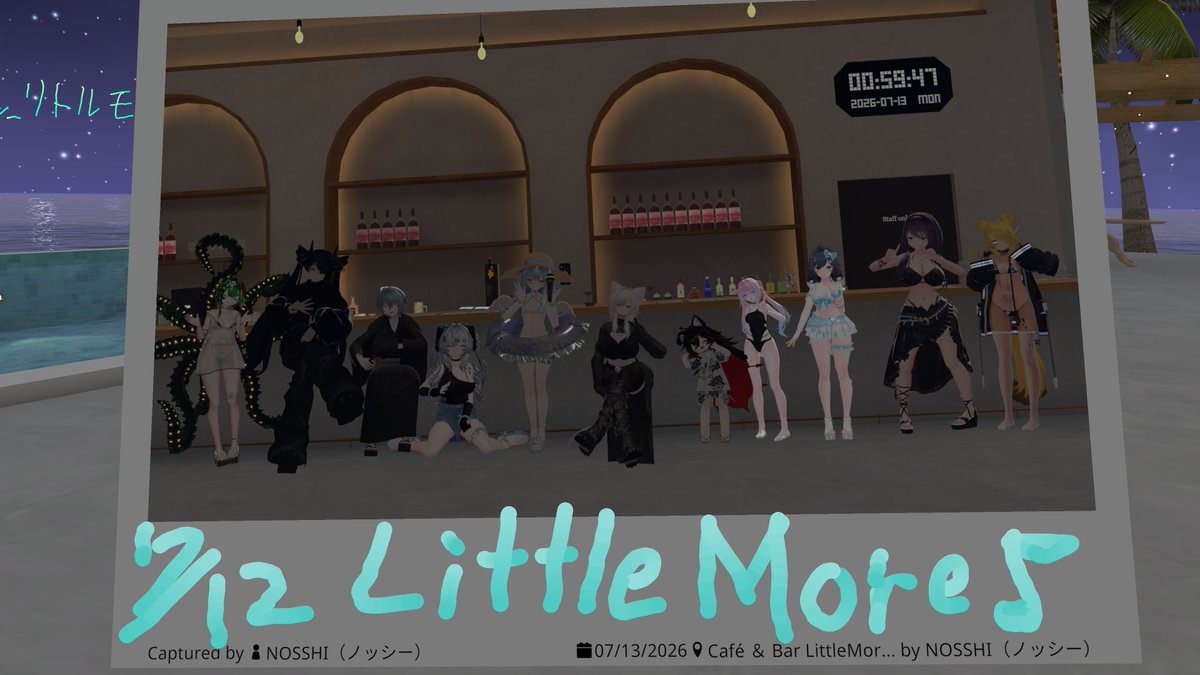 nosshi_vr's tweet photo. 写真撮ってもらったけど浮かれすぎな店長がいるらしい...！
#VRC_リトルモア https://t.co/bFo8xBQaod
