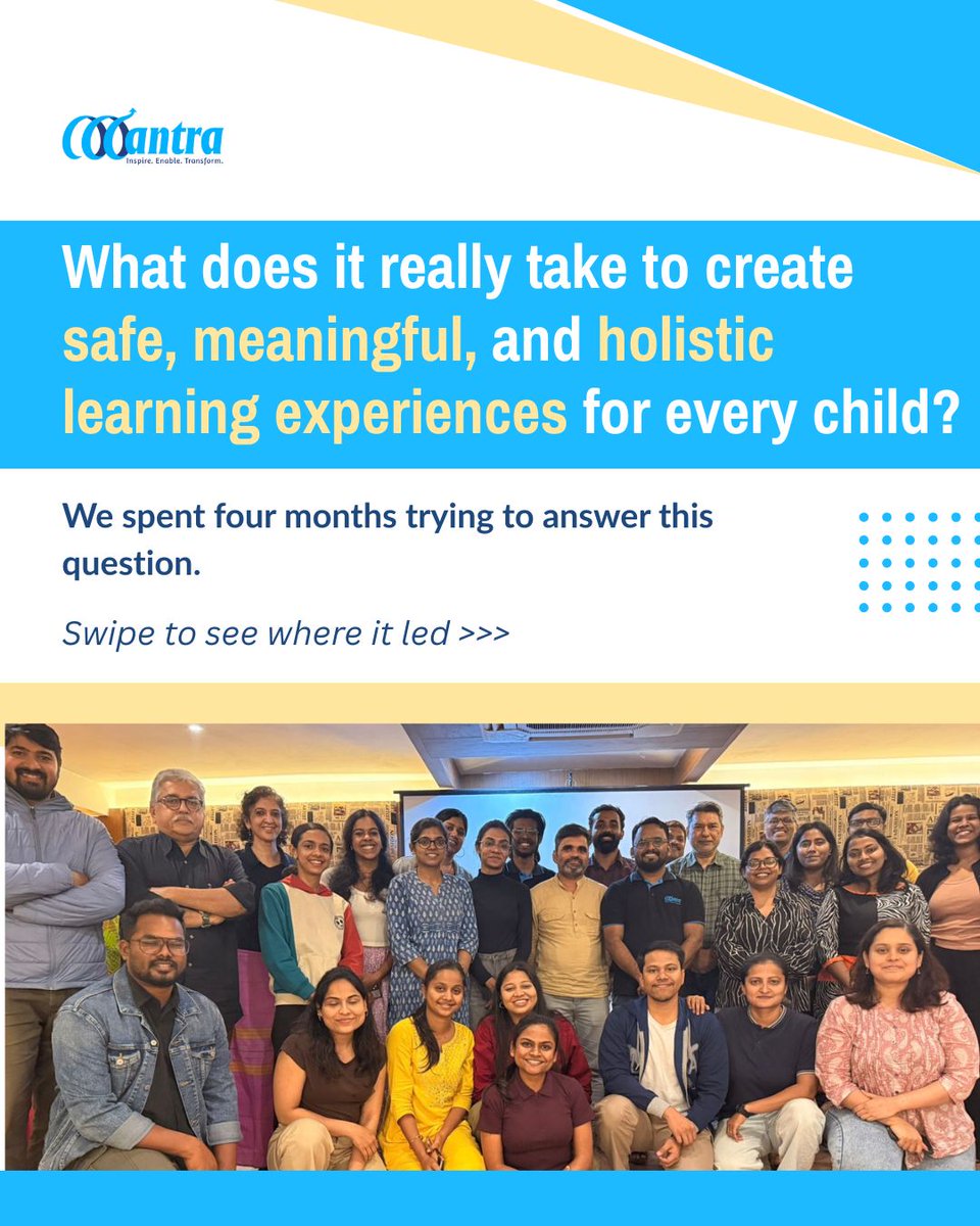 mantra4change's tweet photo. Many frameworks define what good educators should know. But how often do they help make educator practice visible? That question sparked the co-creation of the Performance Framework for Educator Success (PFES). Co-created with Vidya Vidhai, Alokit, Shikshalokam, and Ignus Pahal. https://t.co/EldEQ7d6Ak