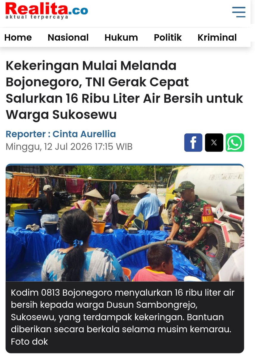 milesmelvinaa's tweet photo. Militer hadir bukan untuk dikhawatirkan, melainkan untuk diikutsertakan, dilindungi, dan diandalkan dalam mengembangkan negara.
Bekerja Berkarya Berbakti https://t.co/HCbiXZW5lM