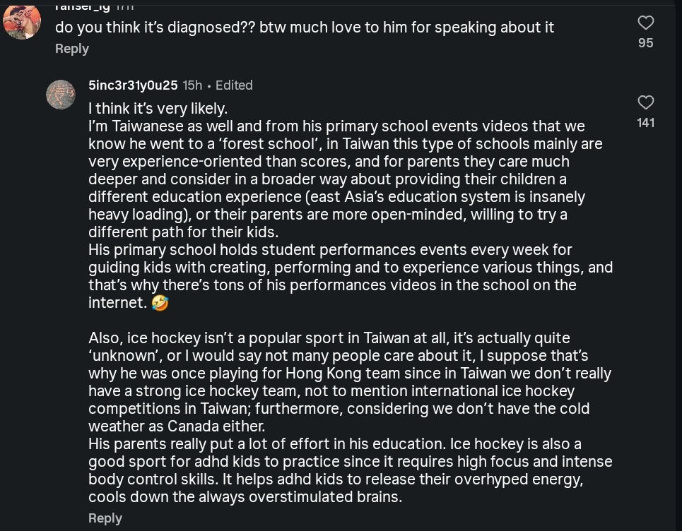 foxsmiles_'s tweet photo. Huge respect to James’s parents. Choosing a forest school and ice hockey for his adhd shows so much love and intention. Instead of forcing him into a standard mold, they created an environment where he could actually thrive. Truly amazing parenting ❤️ https://t.co/VAPjq2nAtv