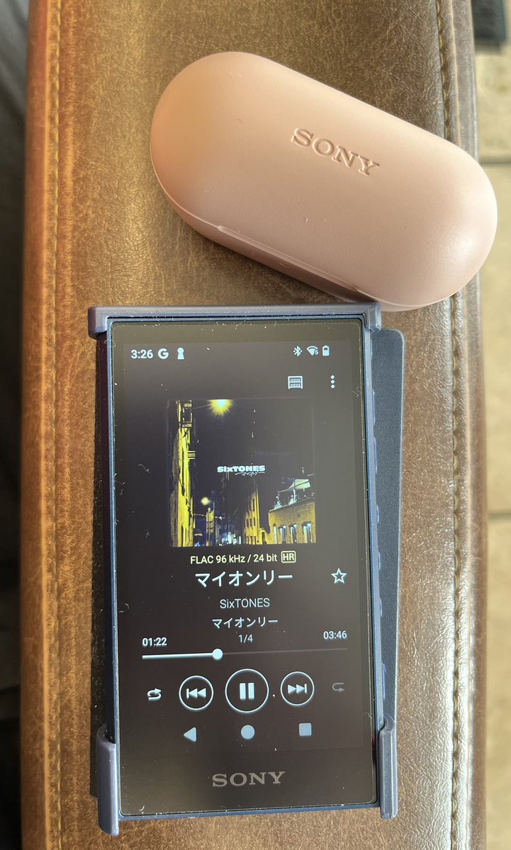 ハイレゾでダウンロードしたよー🫶❤️ SONYさんのWALKMANにSONYさんの
