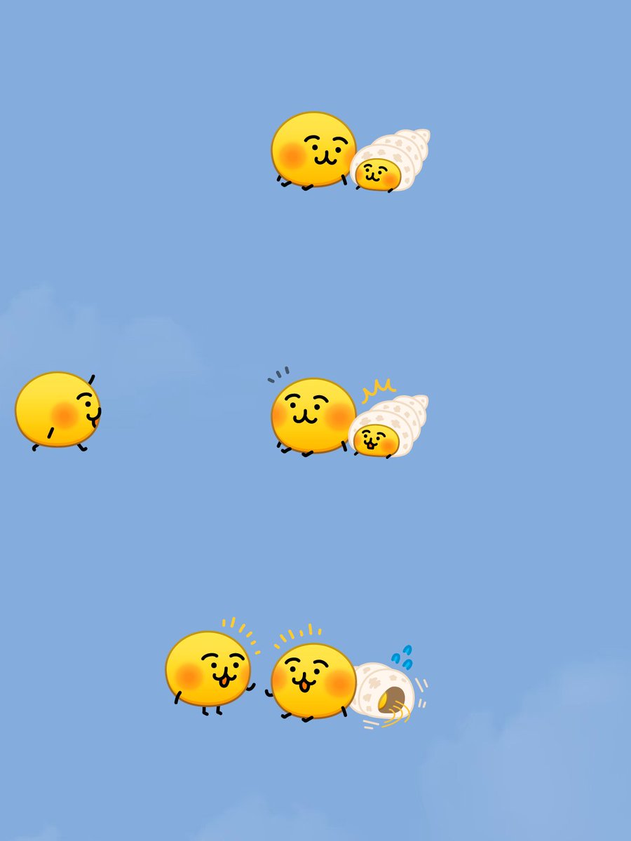 emoji_no_ko's tweet photo. 🟡🟡🐚 https://t.co/c3M42Z7l7i