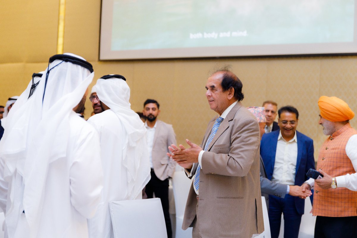 pbpc_uae's tweet photo. @pbpc_uae Chairman @qaiseranis at the Nepal–UAE Economic Diplomacy Forum 2026 hosted by H.E. Ambassador Tej Bahadur Chhetri. The forum highlighted investment, trade, tourism, and technology opportunities between Nepal &amp; the UAE. 

#EconomicDiplomacy #DiplomaticEngagement https://t.co/QMJRHZEV8n