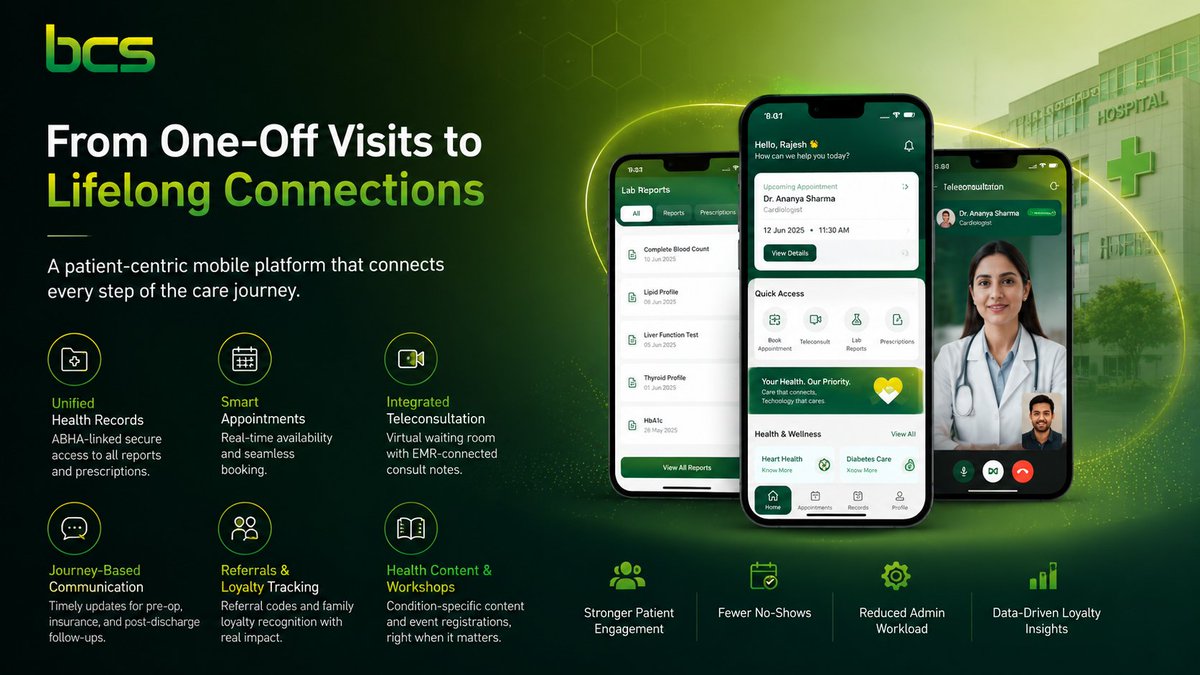 BRILCS's tweet photo. Clinical excellence gets patients in the door. Digital experience brings them back. That's why we built a patient-centric healthcare app focused on the entire care journey not just appointments.
#PatientExperience #HealthTech #DigitalHealth https://t.co/6ItRxPtPau