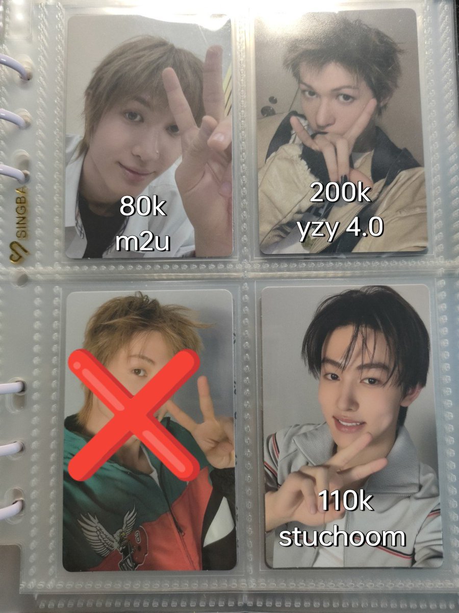mooniecherry__'s tweet photo. wts | want to sell | lfb
Photocard Martin Seonghyeon Keonho Cortis Greengreen COTL

🏡 Jateng
💸 In pict
💚 exc admin oren 12% &amp; pack
🌟 Boleh split pay
❌ Not for sensitive buyer

🏷️ Pob Studio choom stuchoom, Yzy 4.0, M2U, Aladin, Dice https://t.co/5NkB01mp8a