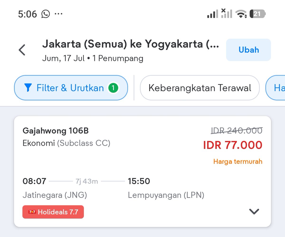 tiket's tweet photo. Siapa yang ketinggalan promo flash sale 7.7 kemarin? ☝️

Nih, ada promo FLASH SALE kejutan buat kamu! 🫵 Dapetin promo tiket kereta, whoosh, bus &amp; travel ke banyak destinasi cuma Rp7 RIBUU~ 🤩

Cek di sini! 👉 https://t.co/5lU2mIMOLr https://t.co/orbys28Tsn