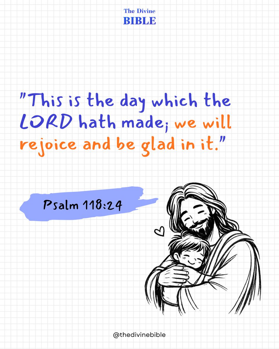 thedivinebible1's tweet photo. Write ‘amen’ if you agree 🙏
"This is the day which the LORD hath made; we will rejoice and be glad in it." — Psalm 118:24 🙏
Celebrate today with faith and a grateful heart. 🤍
#Psalm11824 #BibleVerse #FaithInGod #DailyScripture #ChristianFaith #GodsLove #BlessedDay #TrustGod https://t.co/taUvmGBVB4